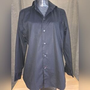 Classic Black Men's Dress Shirt